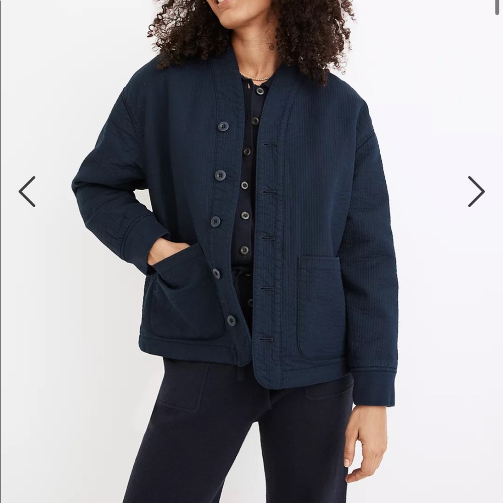 Madewell Stitched-Texture Denim Jacket